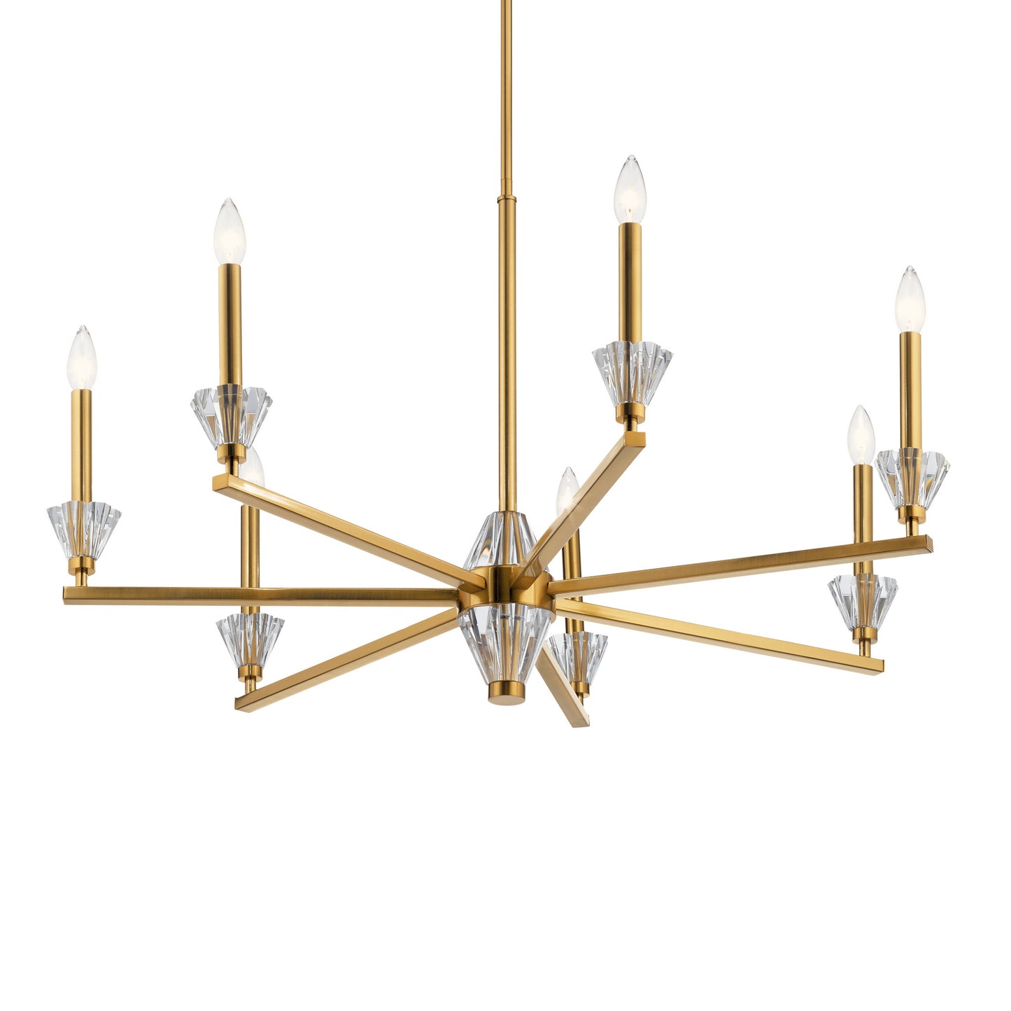 KICHLER 52002FXG Calyssa Seven Light Chandelier Fox Gold