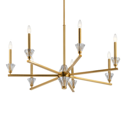 KICHLER 52002FXG Calyssa Seven Light Chandelier Fox Gold