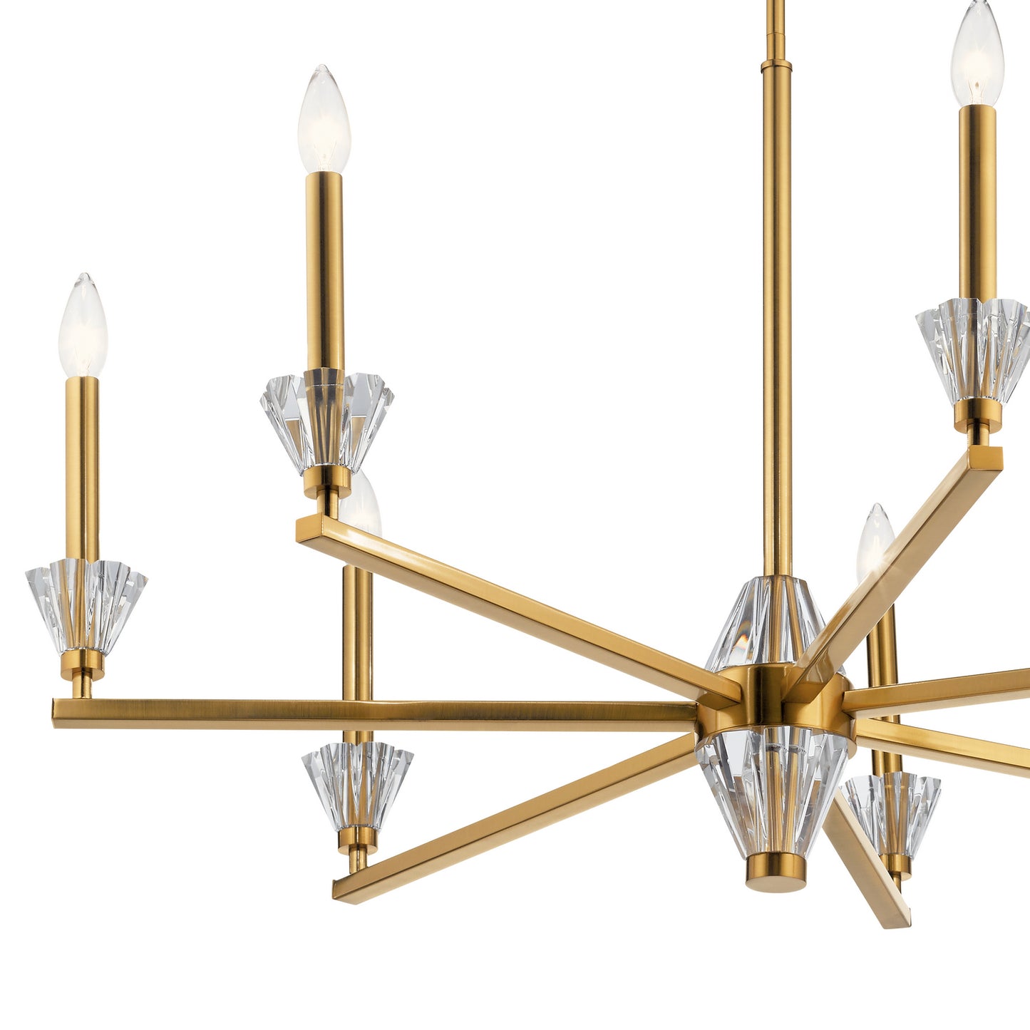 KICHLER 52002FXG Calyssa Seven Light Chandelier Fox Gold