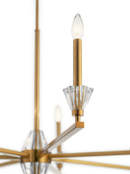 KICHLER 52002FXG Calyssa Seven Light Chandelier Fox Gold