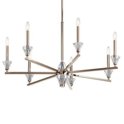 KICHLER 52002PN Calyssa Seven Light Chandelier Polished Nickel