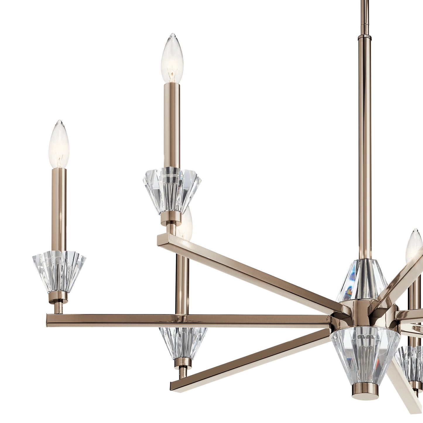 KICHLER 52002PN Calyssa Seven Light Chandelier Polished Nickel