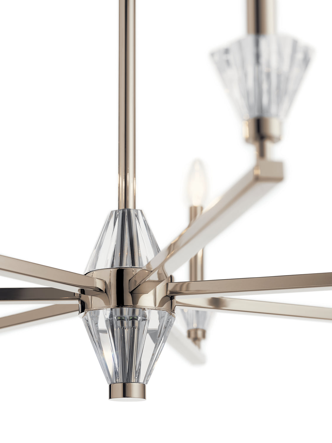 KICHLER 52002PN Calyssa Seven Light Chandelier Polished Nickel