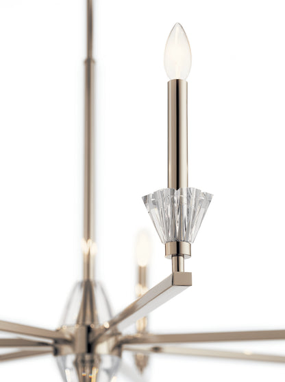 KICHLER 52002PN Calyssa Seven Light Chandelier Polished Nickel