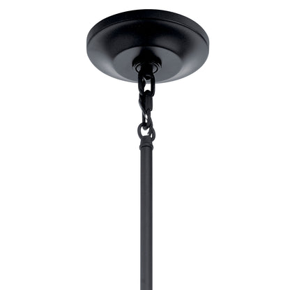 KICHLER 52010BK Krysia Six Light Chandelier Black