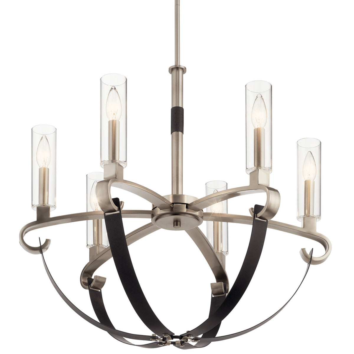KICHLER 52015CLP Artem Six Light Chandelier Classic Pewter