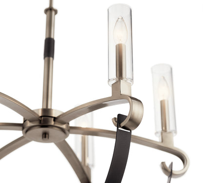 KICHLER 52015CLP Artem Six Light Chandelier Classic Pewter