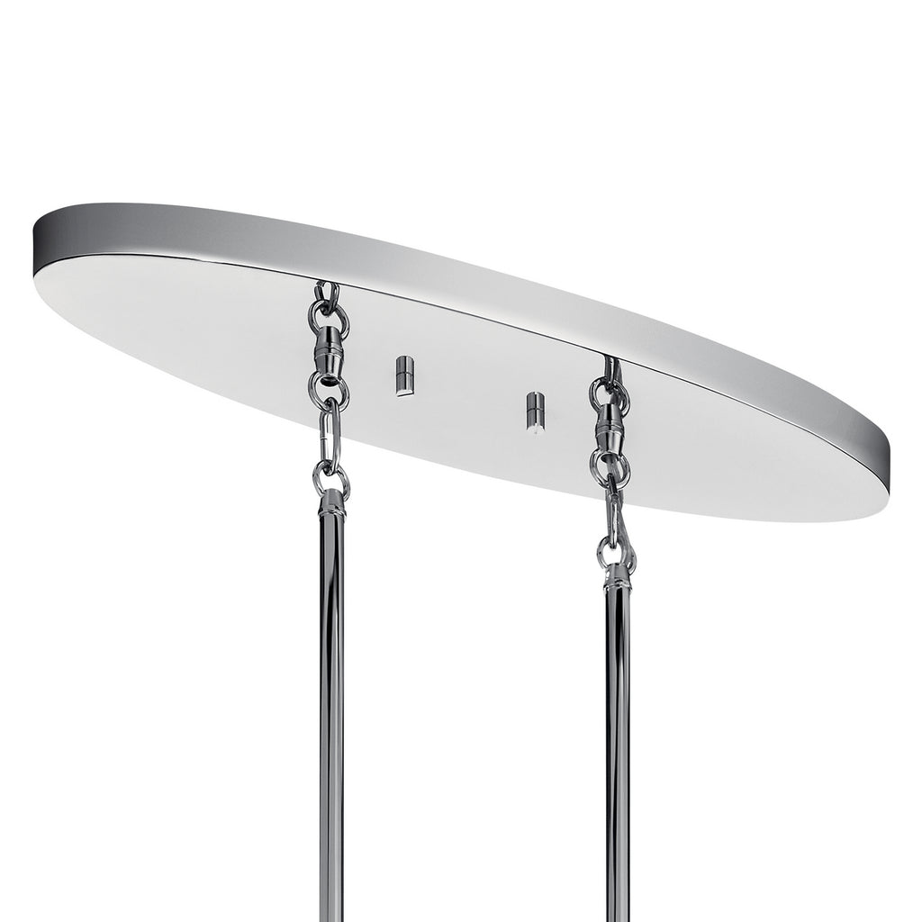 KICHLER 52023CH Pytel Seven Light Linear Chandelier Chrome