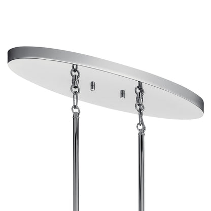 KICHLER 52023CH Pytel Seven Light Linear Chandelier Chrome