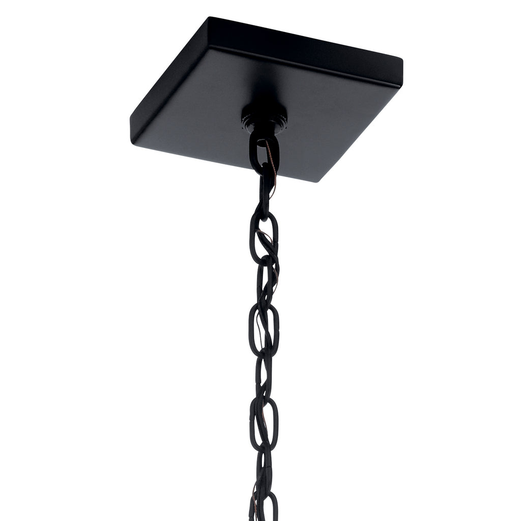 KICHLER 52029BK Vath 16" 4 Light Foyer Pendant Black