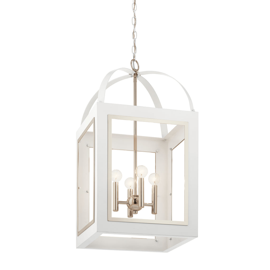 KICHLER 52029WH Vath Four Light Foyer Pendant White