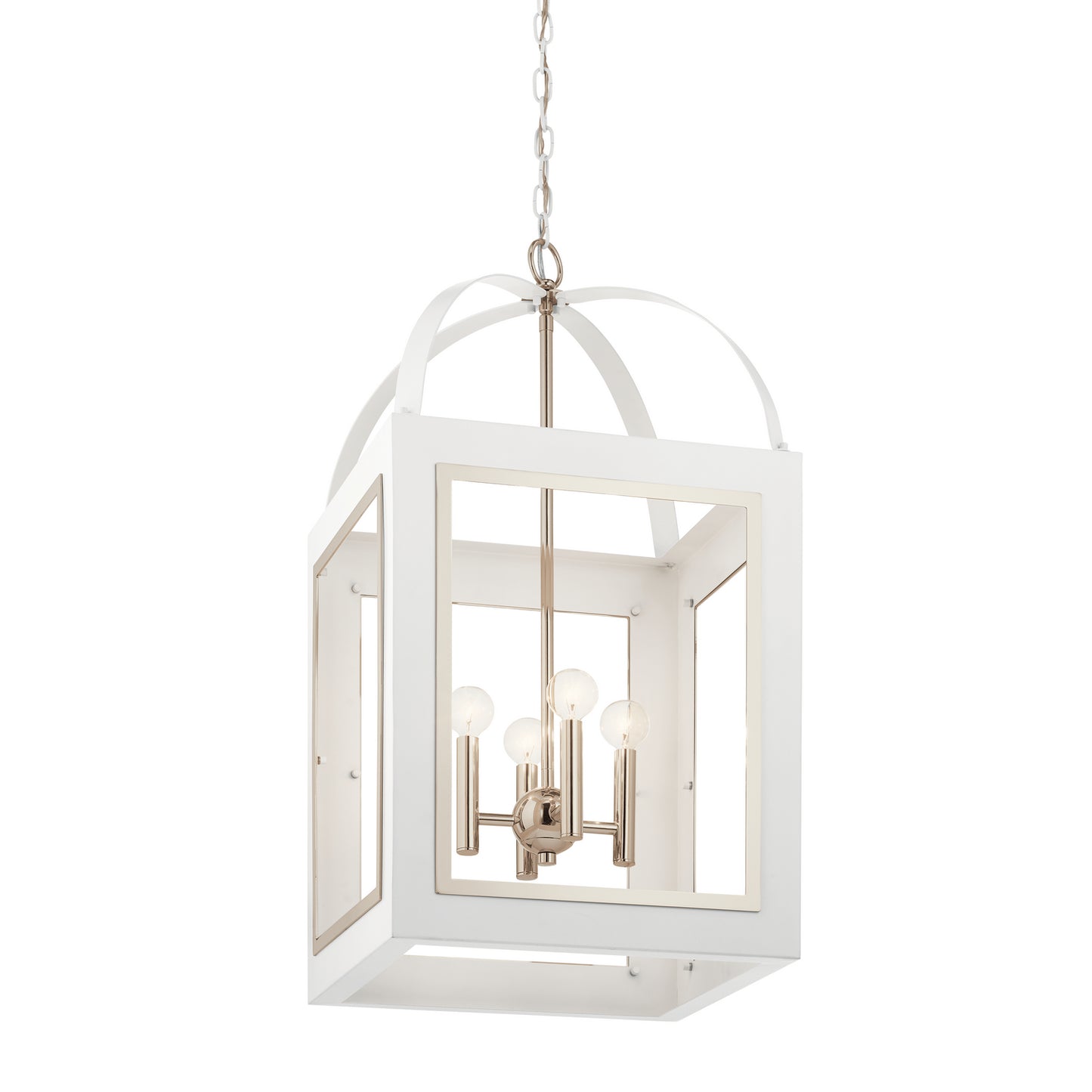 KICHLER 52029WH Vath Four Light Foyer Pendant White