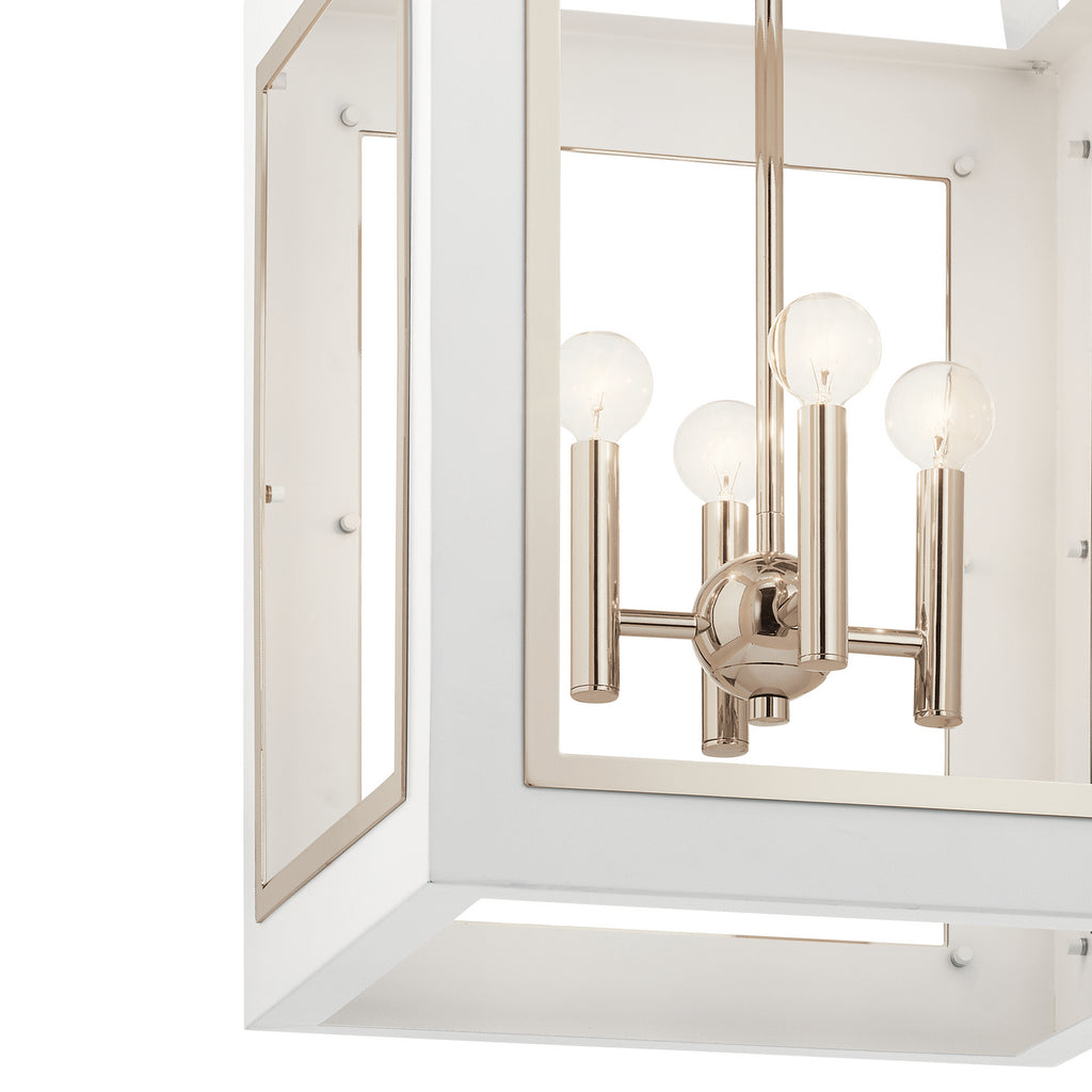 KICHLER 52029WH Vath Four Light Foyer Pendant White