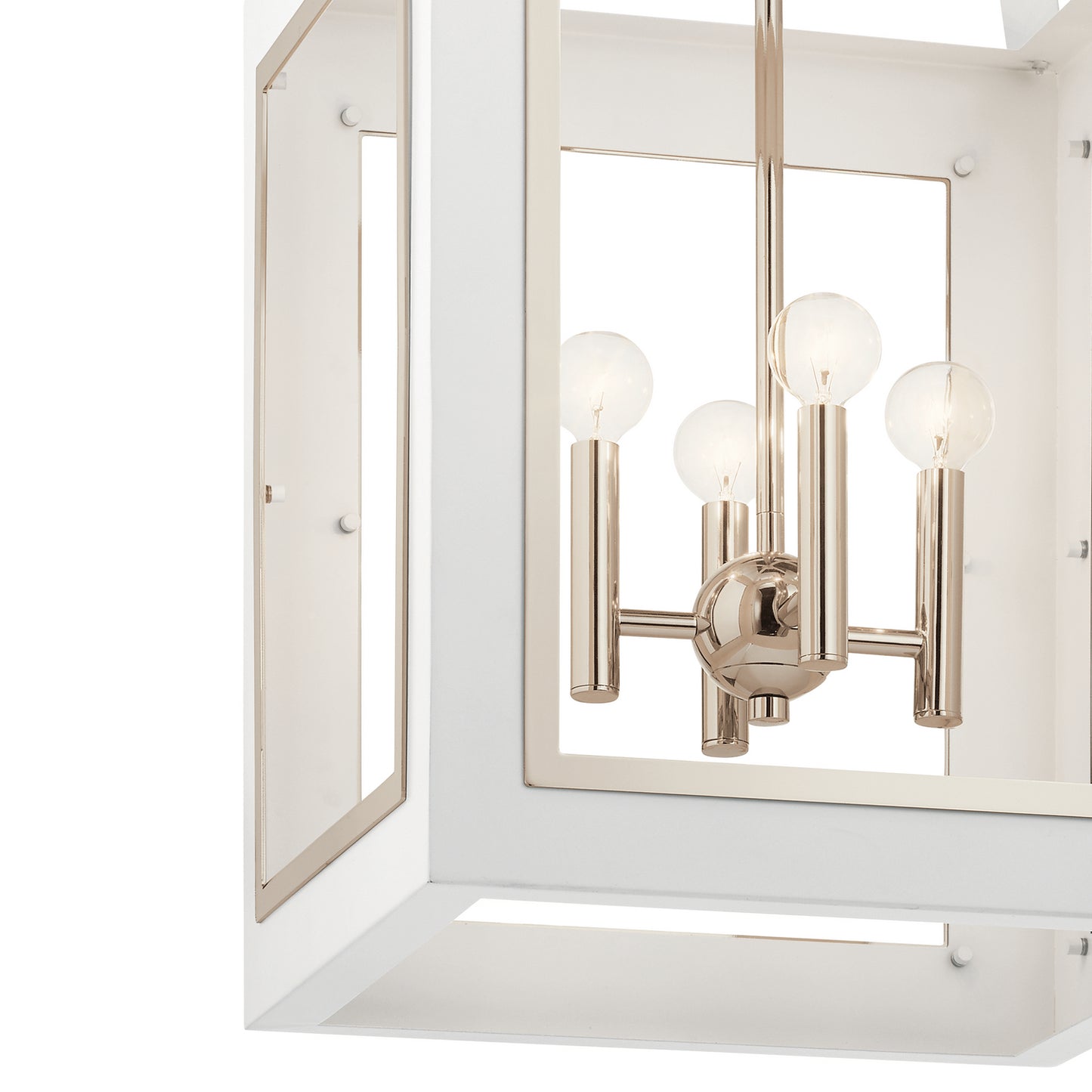 KICHLER 52029WH Vath Four Light Foyer Pendant White