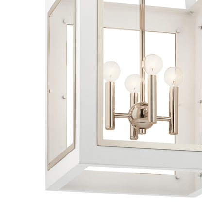 KICHLER 52029WH Vath Four Light Foyer Pendant White