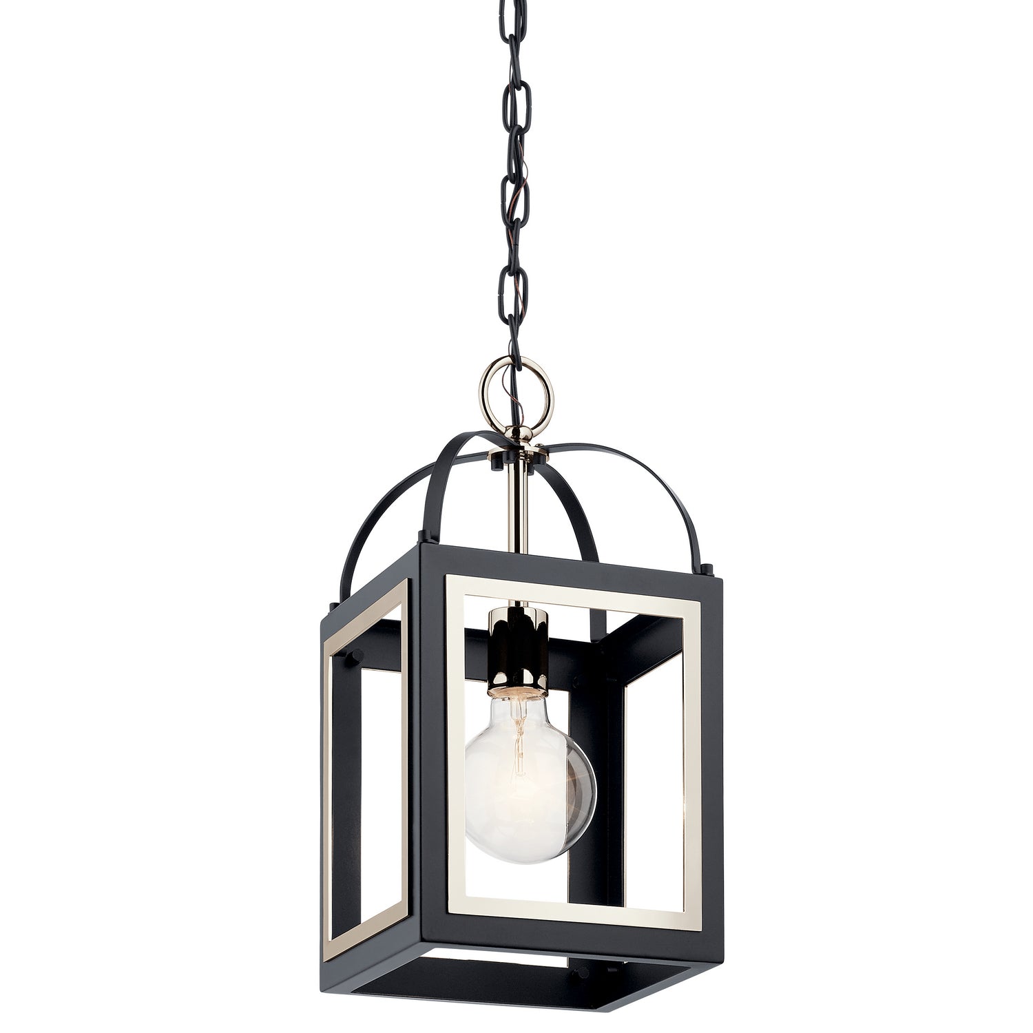 KICHLER 52030BK Vath 8" 1 Light Pendant Black