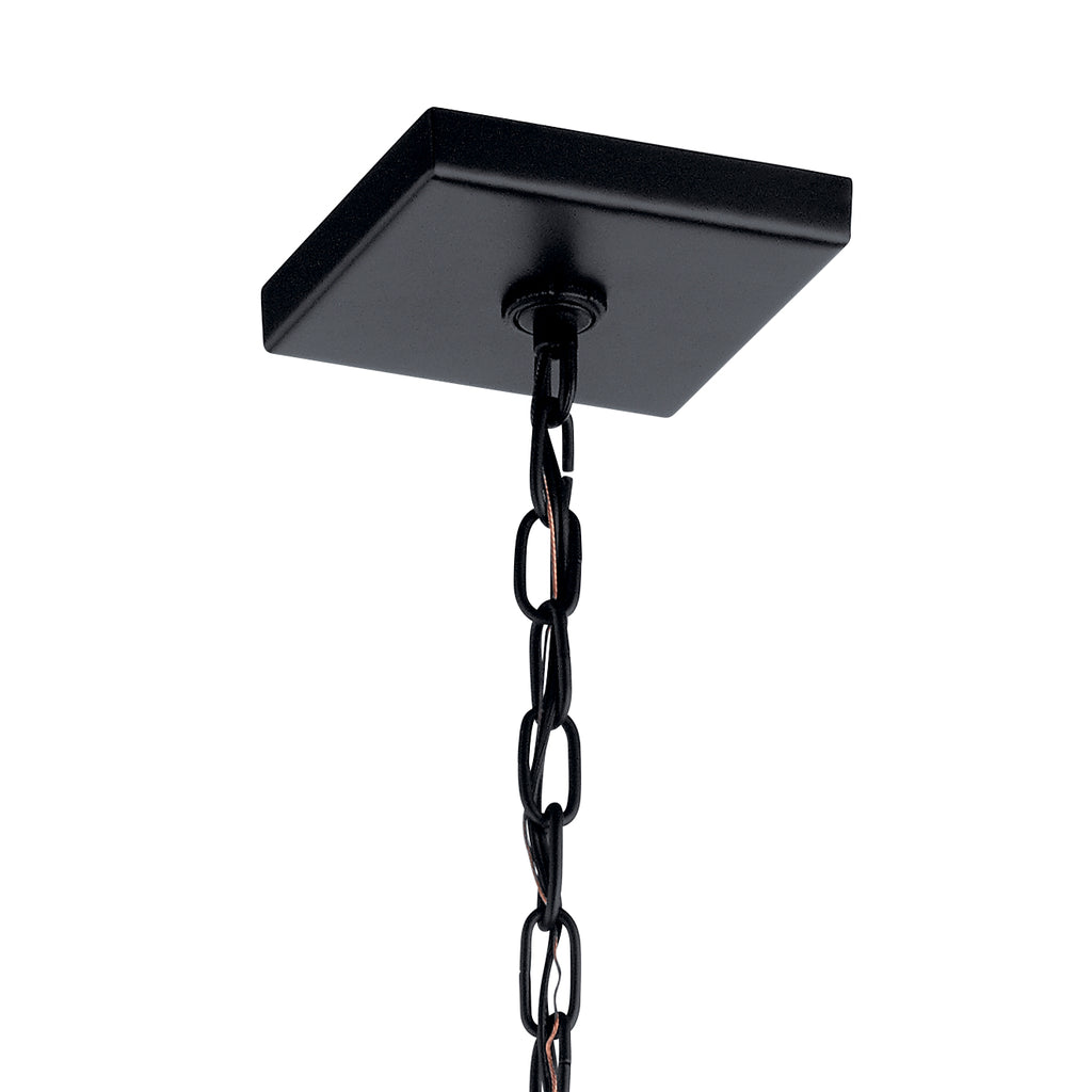 KICHLER 52030BK Vath 8" 1 Light Pendant Black
