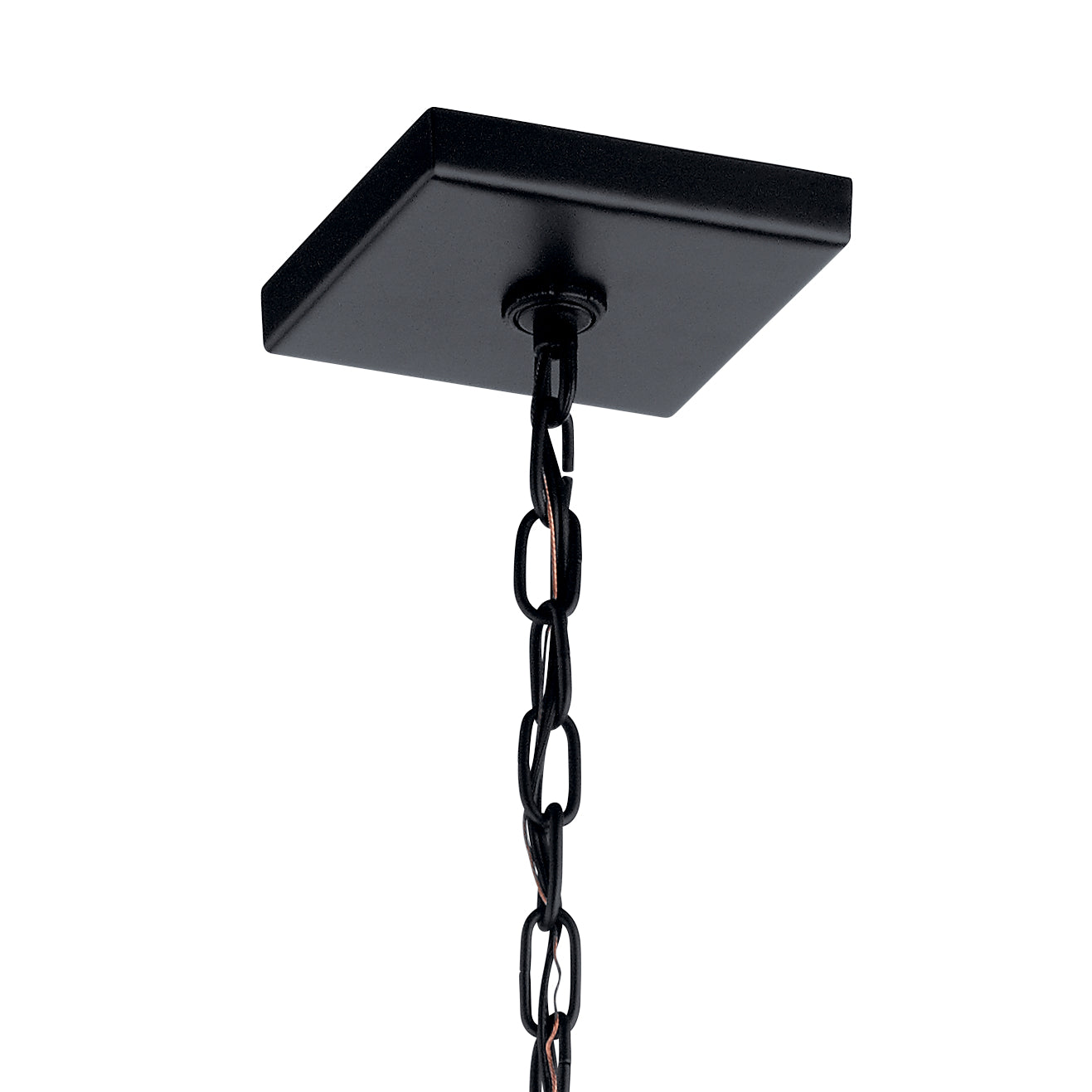 KICHLER 52030BK Vath 8" 1 Light Pendant Black