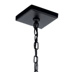 KICHLER 52030BKNBR Vath 8" 1 Light Pendant Black & Natural Brass