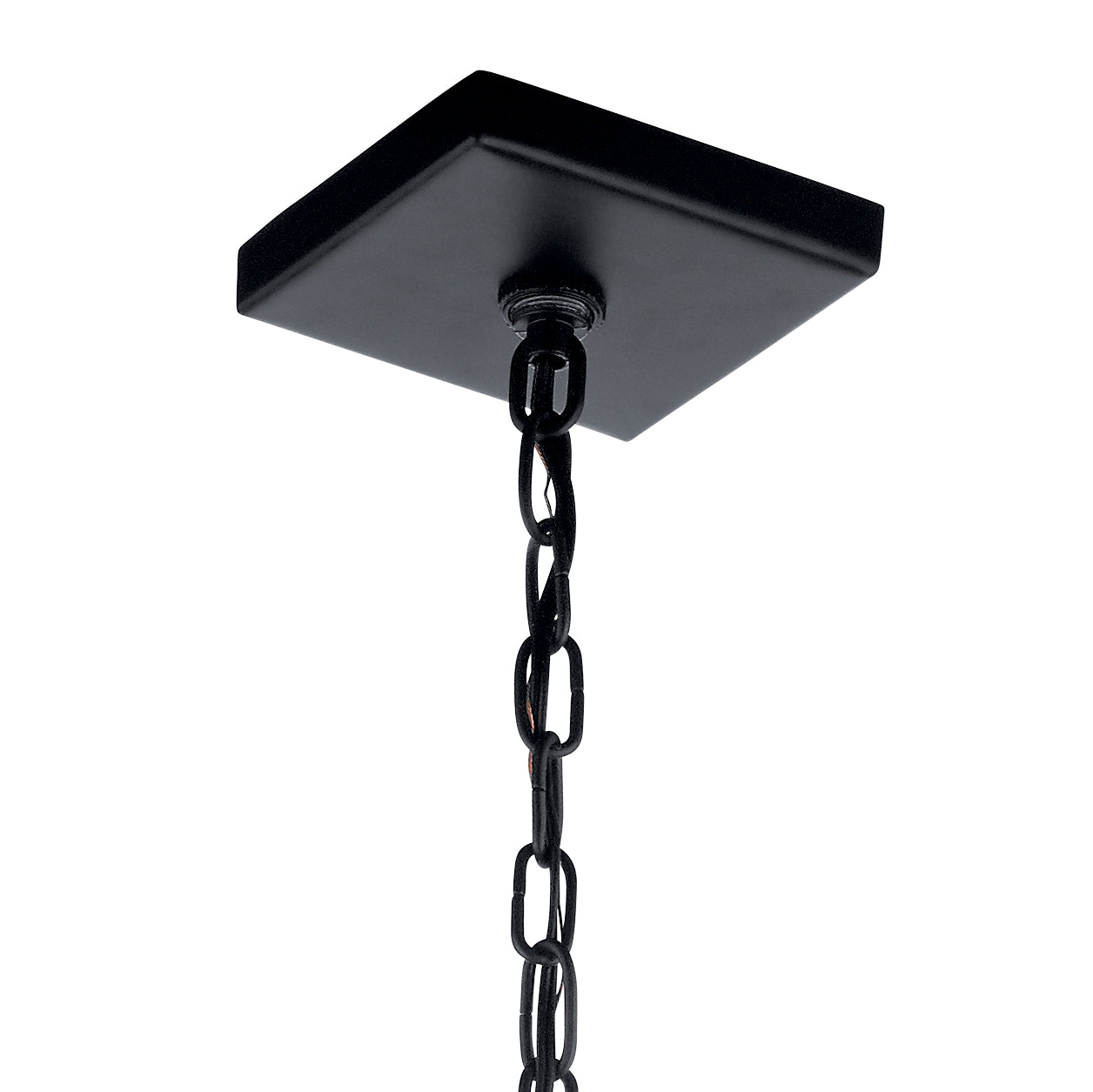KICHLER 52030BKNBR Vath 8" 1 Light Pendant Black & Natural Brass