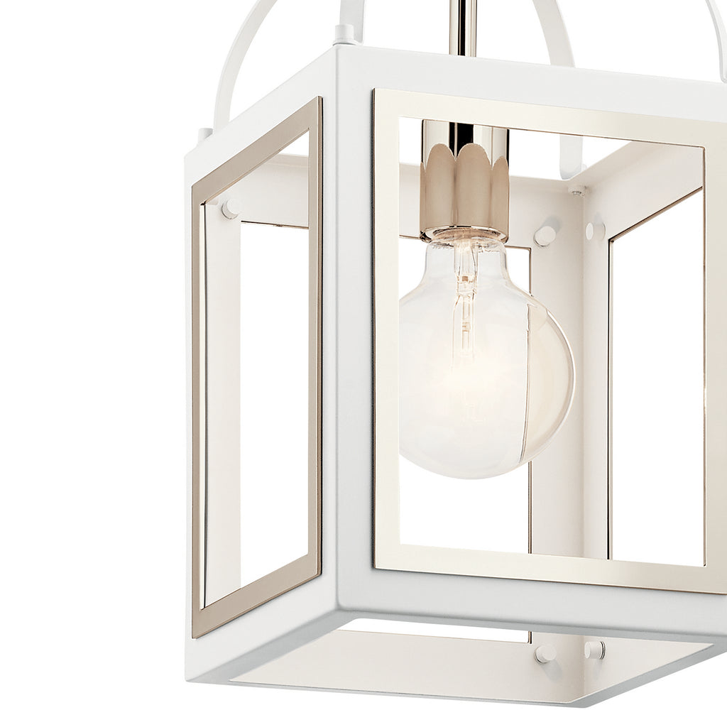 KICHLER 52030WH Vath One Light Pendant White