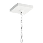 KICHLER 52030WHNBR Vath 8" 1 Light Foyer White & Natural Brass