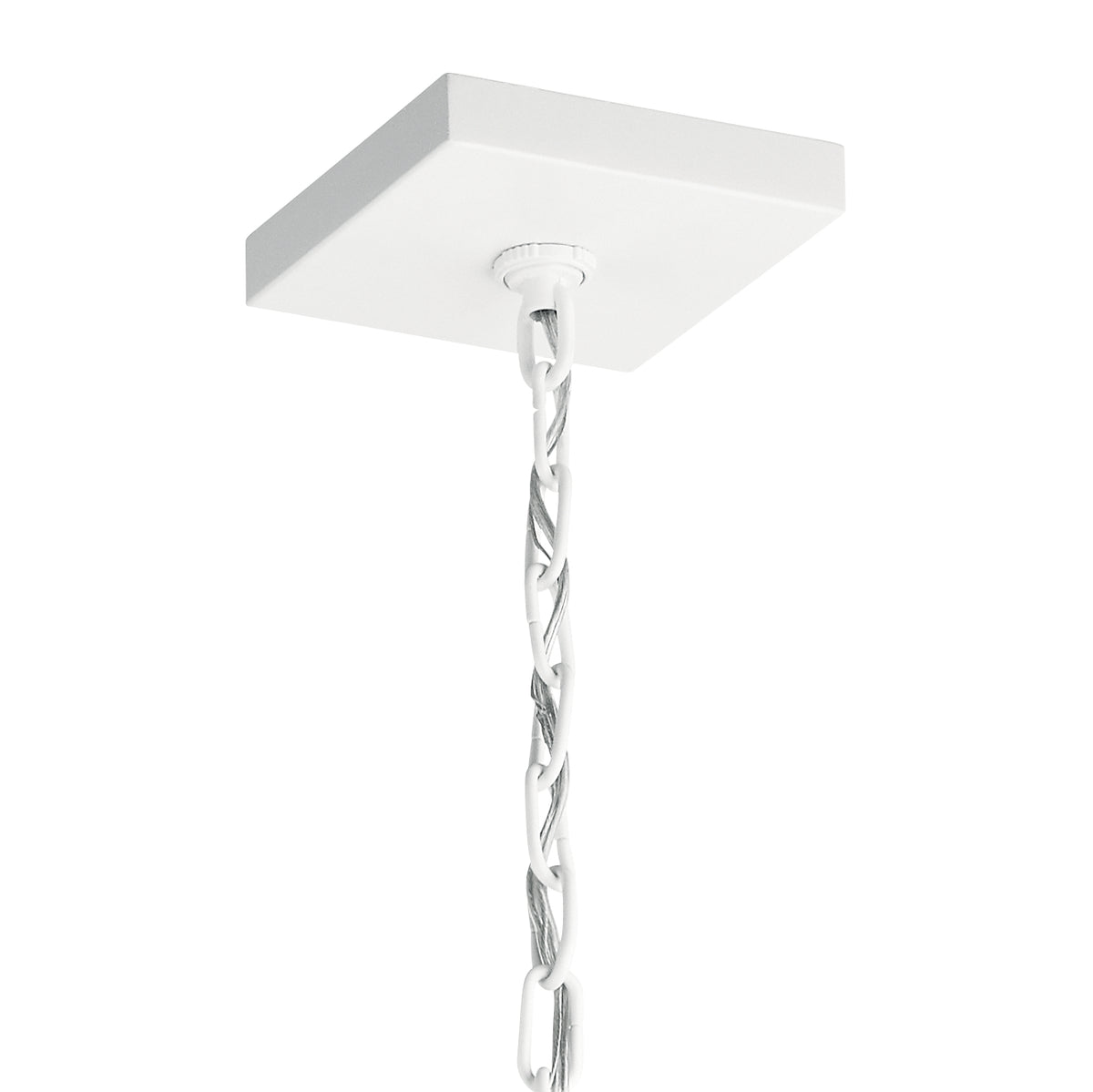 KICHLER 52030WHNBR Vath 8" 1 Light Foyer White & Natural Brass