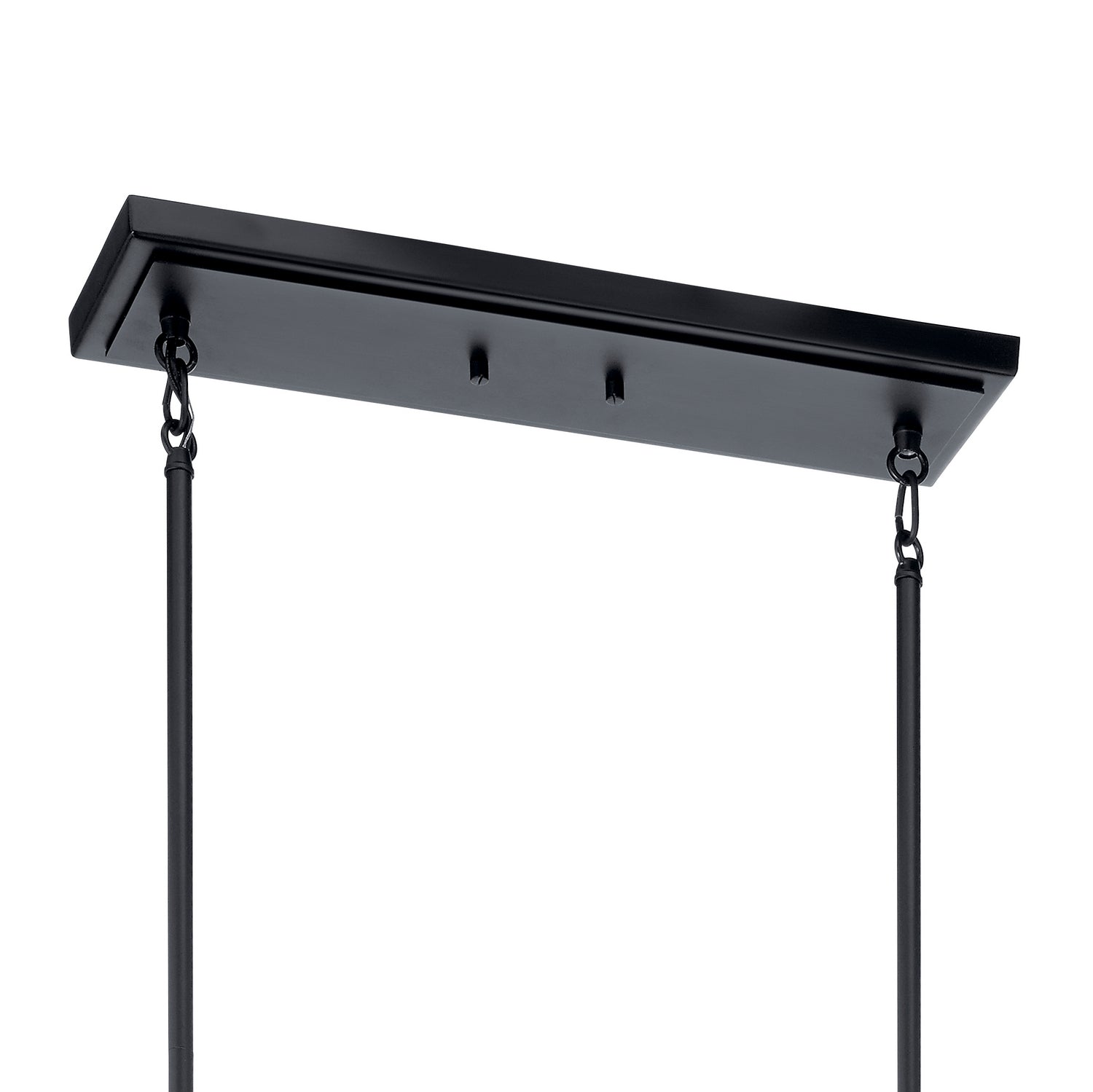 KICHLER 52033BK Kitner 3 Light Linear Chandelier Black
