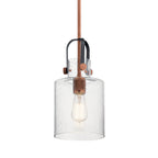 KICHLER 52035ACO Kitner 7" 1 Light Pendant Antique Copper