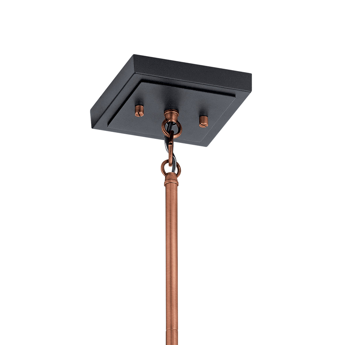 KICHLER 52035ACO Kitner 7" 1 Light Pendant Antique Copper