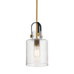 KICHLER 52035NBR Kitner 7" 1 Light Pendant Natural Brass