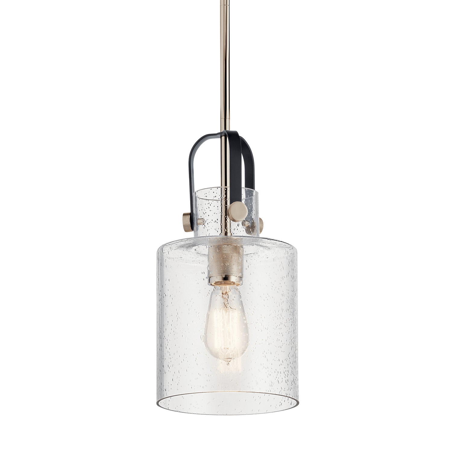 KICHLER 52035PN Kitner 7" 1 Light Pendant Polished Nickel
