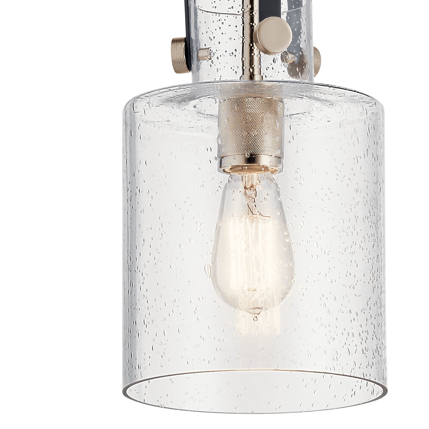 KICHLER 52035PN Kitner 7" 1 Light Pendant Polished Nickel