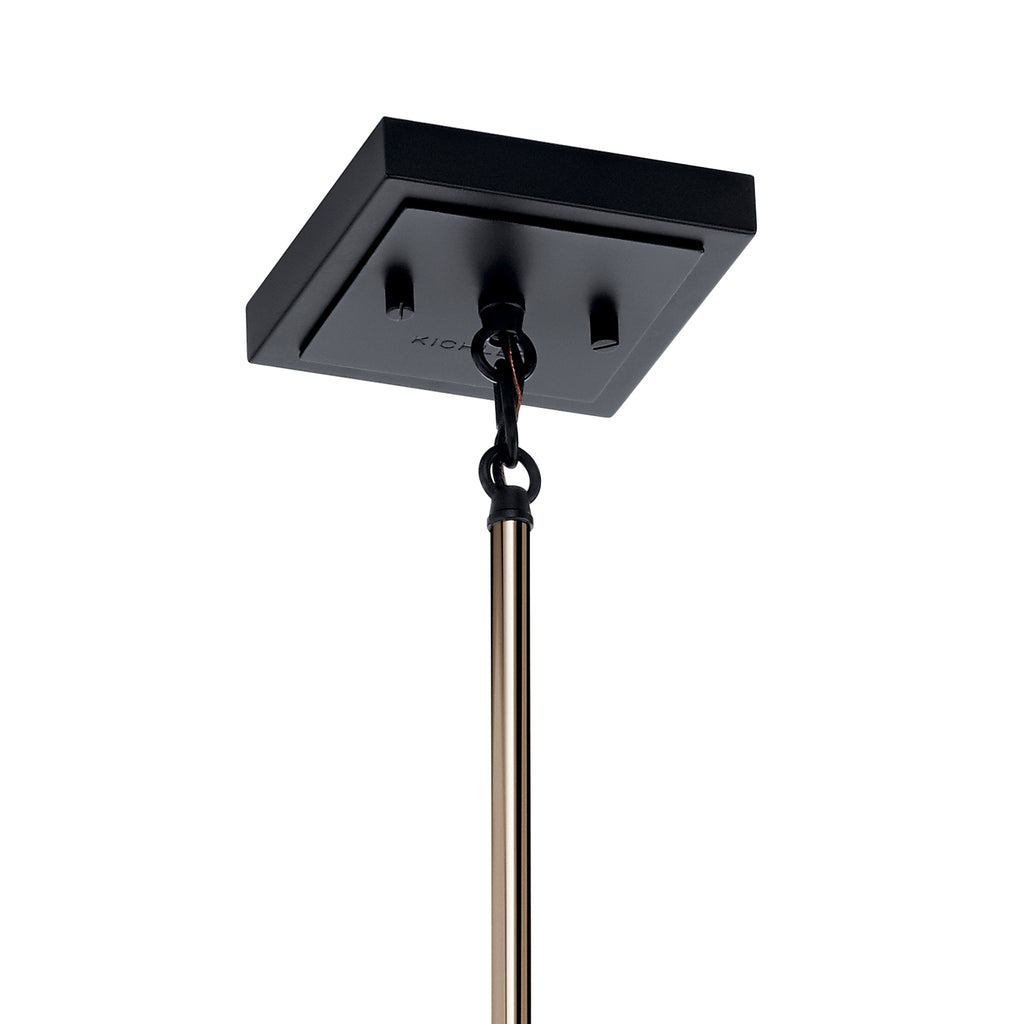 KICHLER 52035PN Kitner 7" 1 Light Pendant Polished Nickel