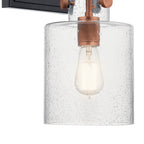 KICHLER 52036ACO Kitner 16.5" 1 Light Wall Sconce Antique Copper