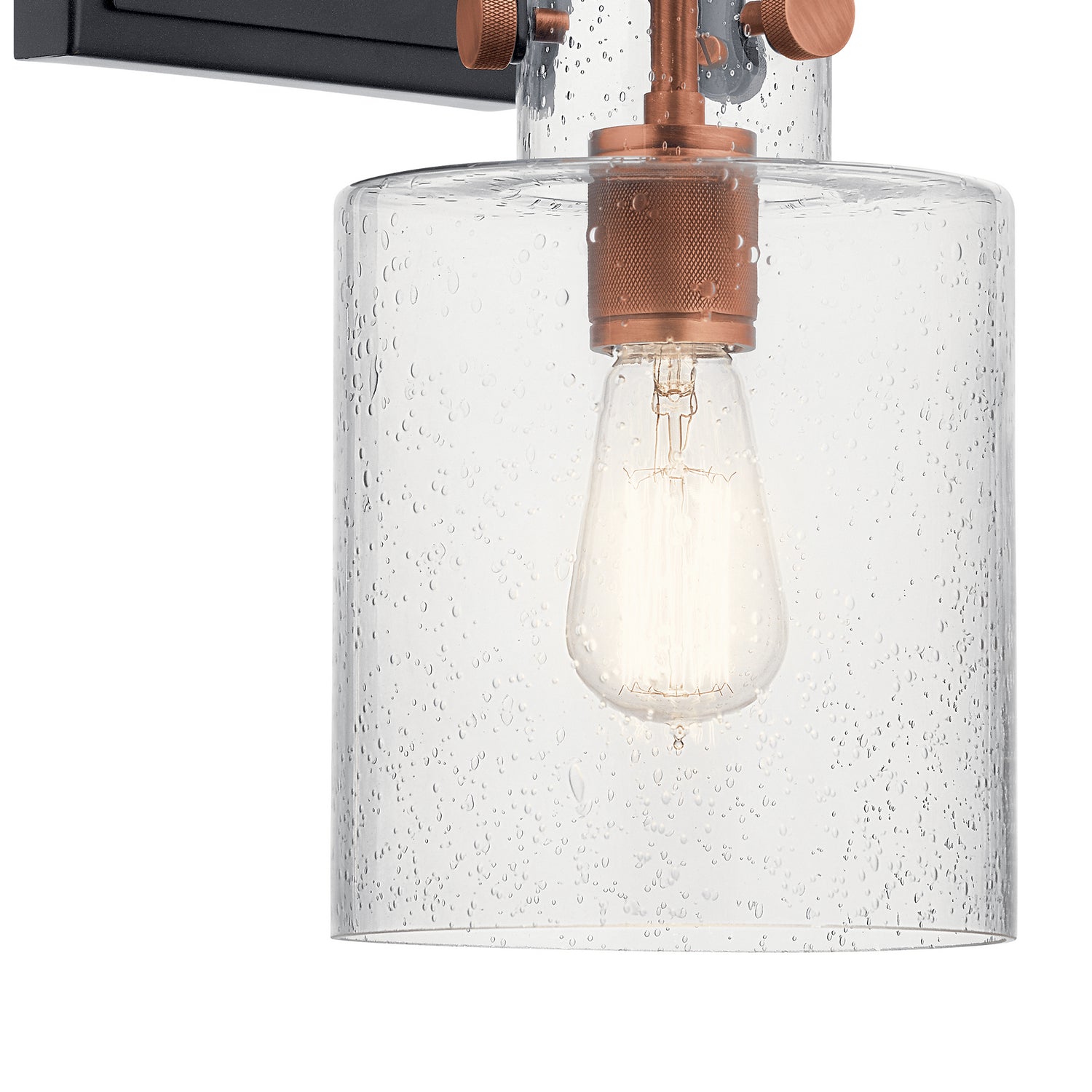 KICHLER 52036ACO Kitner 16.5" 1 Light Wall Sconce Antique Copper