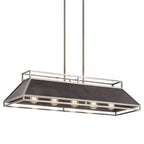 KICHLER 52037CLP Grendel Five Light Linear Chandelier Classic Pewter