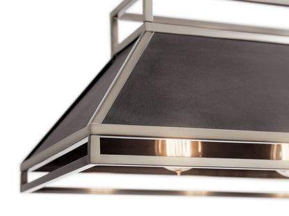 KICHLER 52037CLP Grendel Five Light Linear Chandelier Classic Pewter