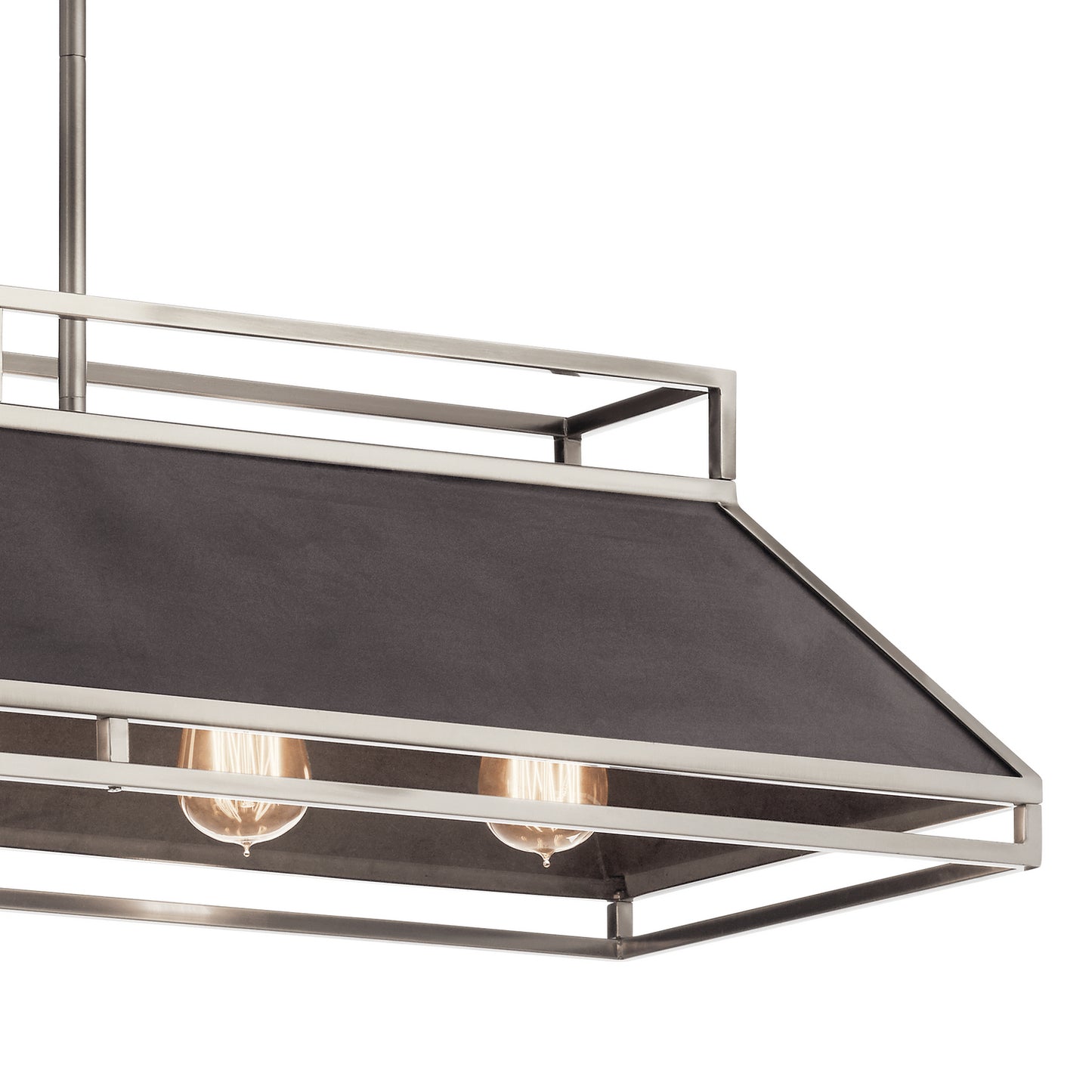 KICHLER 52037CLP Grendel Five Light Linear Chandelier Classic Pewter