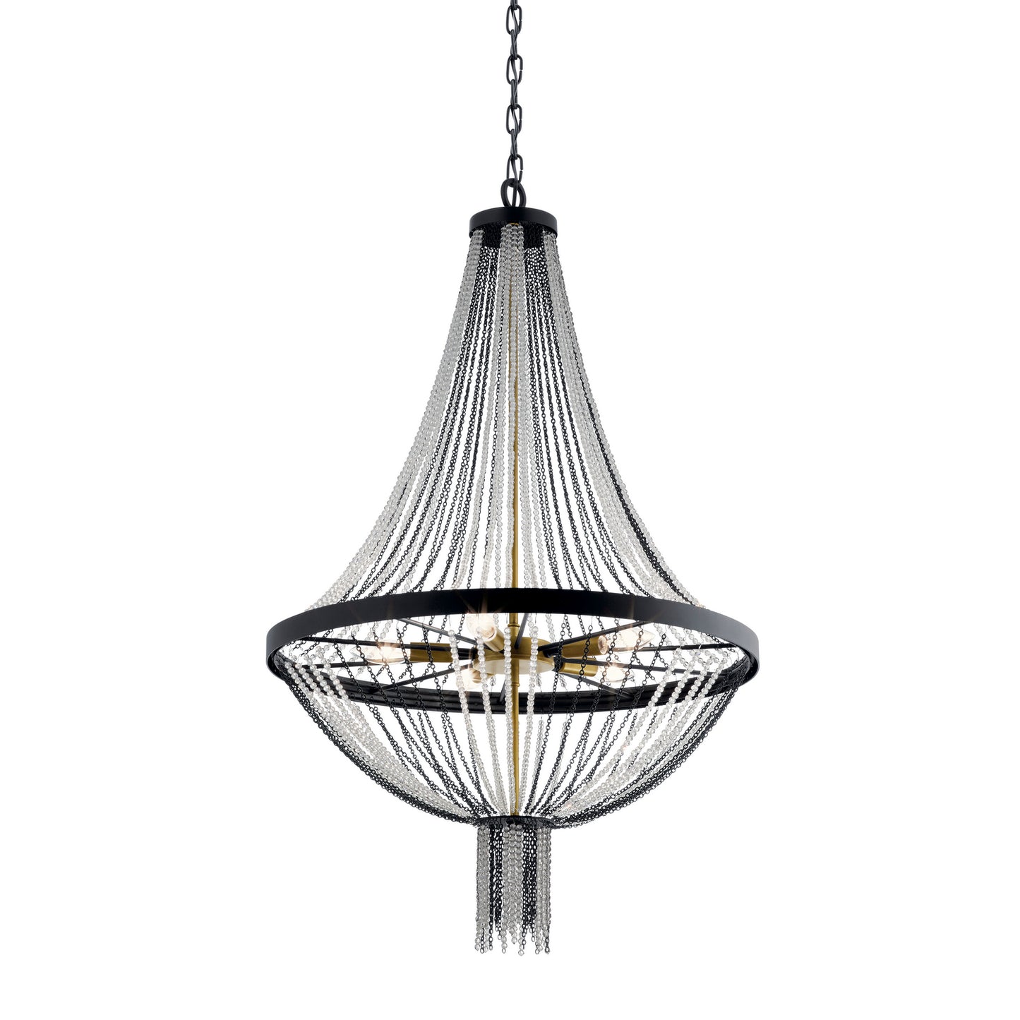KICHLER 52047BKT Alexia Five Light Chandelier Textured Black