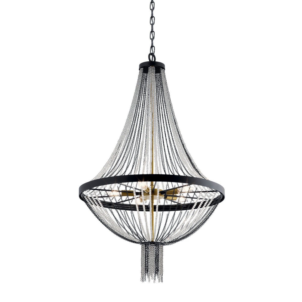 KICHLER 52047BKT Alexia Five Light Chandelier Textured Black