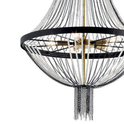 KICHLER 52047BKT Alexia Five Light Chandelier Textured Black