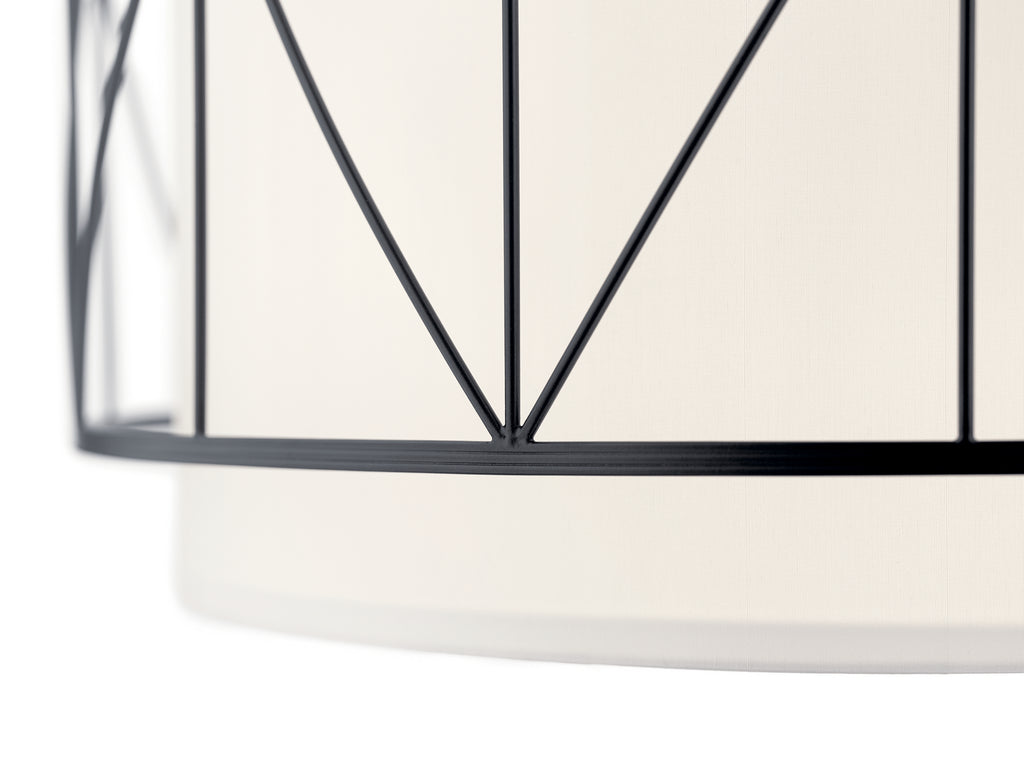 KICHLER 52072BK Birkleigh 11.5" 4 Light Pendant With Satin Etched Glass In Black