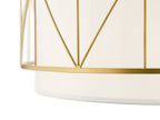 KICHLER 52072CLG Birkleigh 11.5" 4 Light Pendant Classic With Satin Etched Glass In Gold