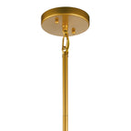 KICHLER 52073CLG Birkleigh 18.25" 1 Light Pendant With Satin Etched Glass In Classic Gold