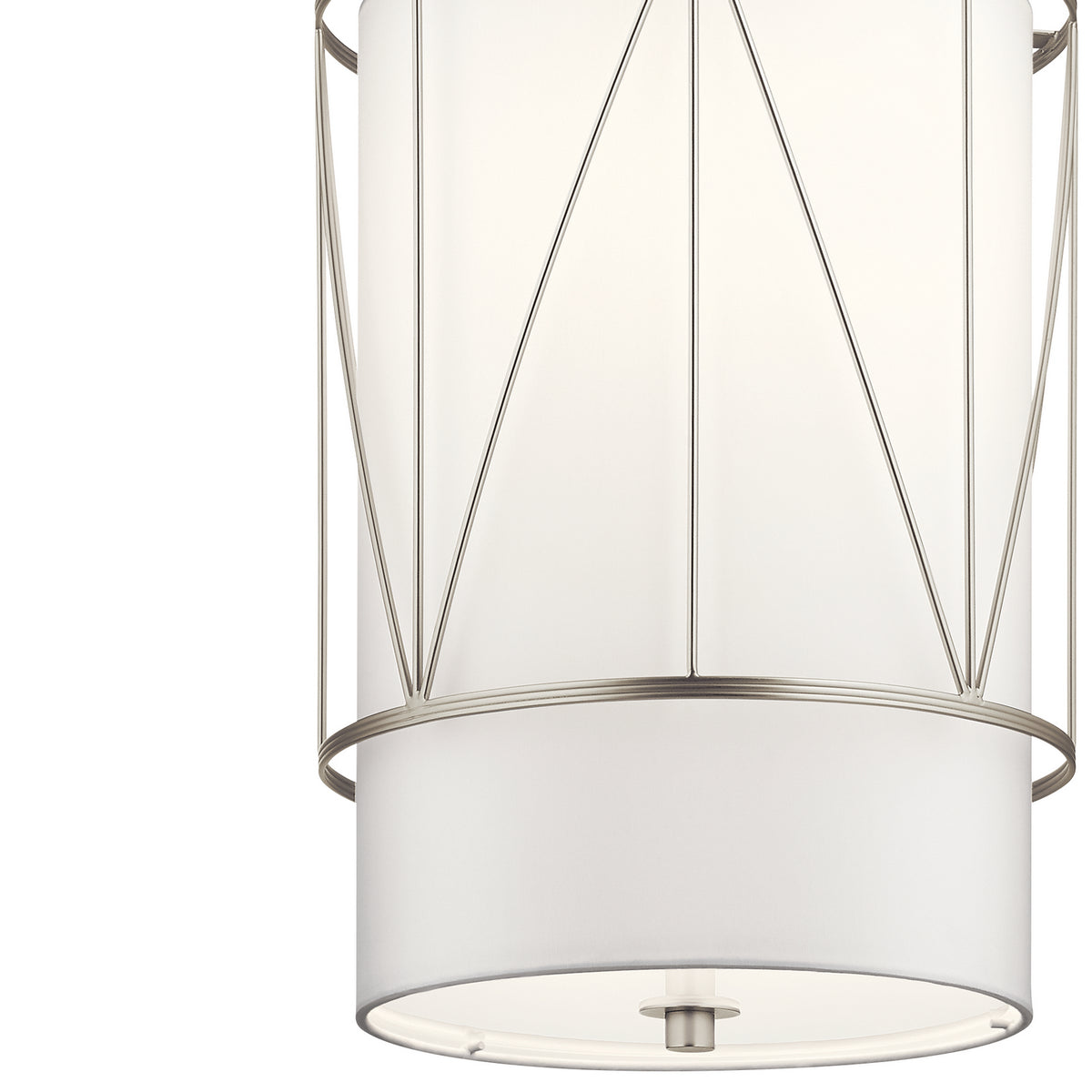 KICHLER 52073SN Birkleigh 18.25" 1 Light Pendant With Satin Etched Glass In Satin Nickel