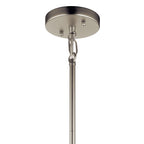 KICHLER 52073SN Birkleigh 18.25" 1 Light Pendant With Satin Etched Glass In Satin Nickel