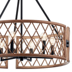 KICHLER 52077PAL Oana Six Light Chandelier Palm