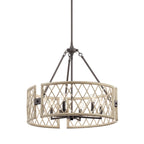 KICHLER 52077WWW Oana Six Light Chandelier White Washed Wood