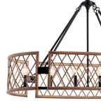 KICHLER 52078PAL Oana Six Light Chandelier Palm